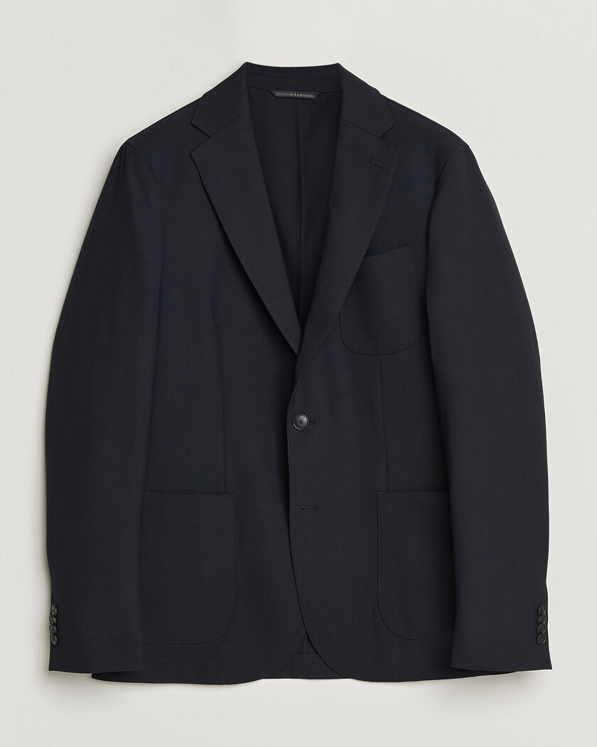 BOSS BLACK Hanry Wool Patch Pocket Blazer Dark Blue – Azul