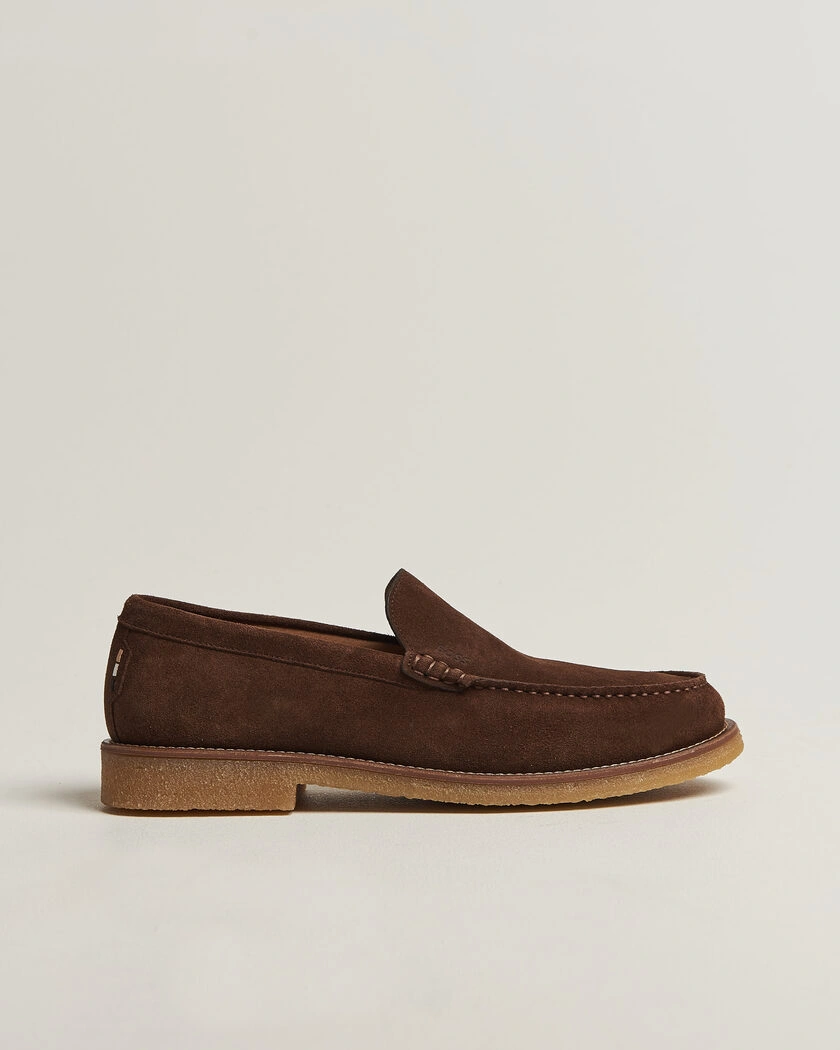 BOSS BLACK Kope Suede Moccasin Dark Brown – Marrón
