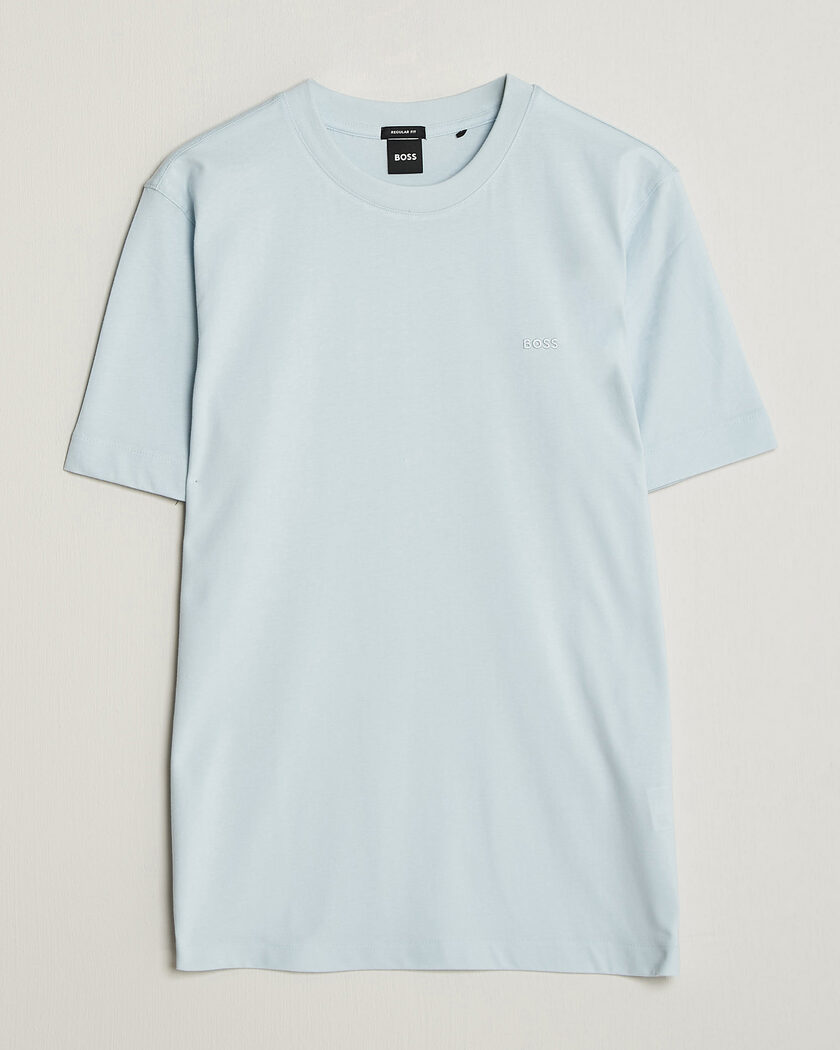 BOSS BLACK Thompson Crew Neck T-Shirt Open Blue – Azul