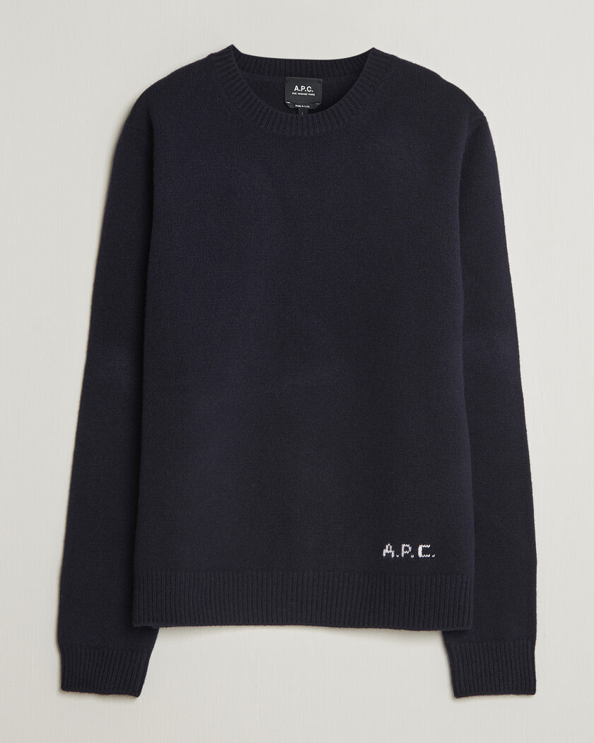 A.P.C. Edmond Wool Knitted Sweater Dark Navy – Azul
