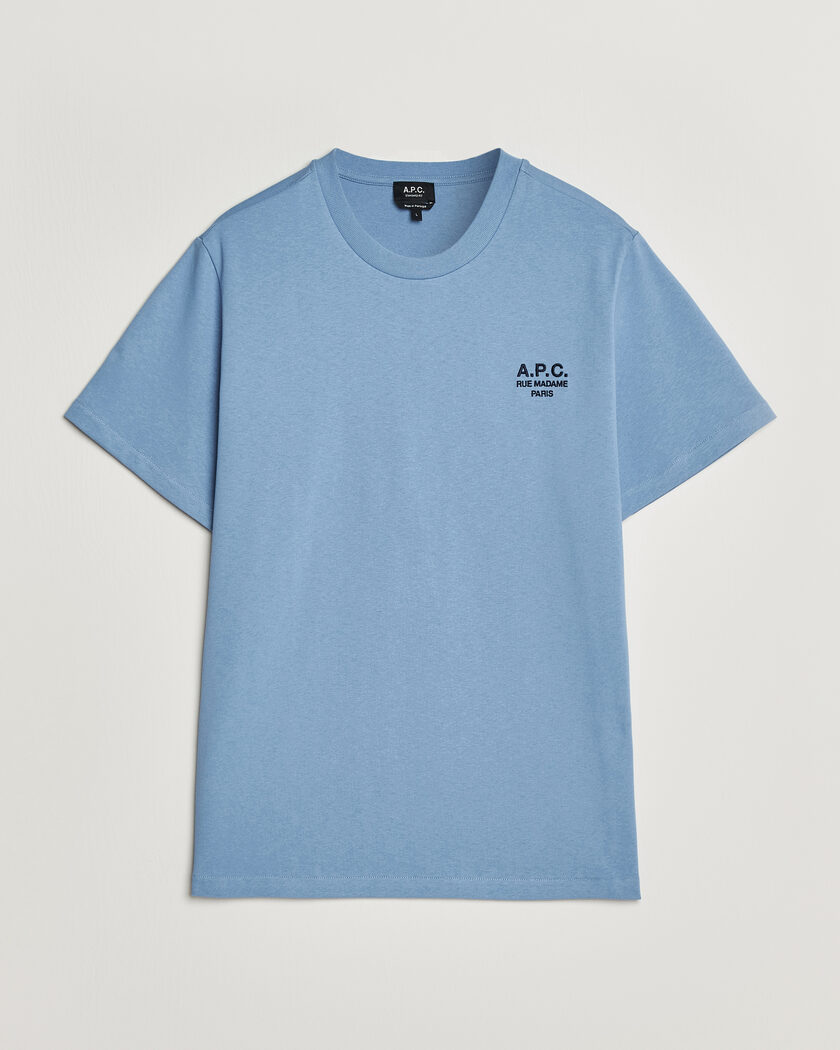 A.P.C. Rue Madame T-Shirt Light Blue – Azul