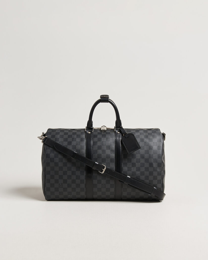 Louis Vuitton Pre-Owned Keepall Bandouliére 45 Damier Graphite – Gris