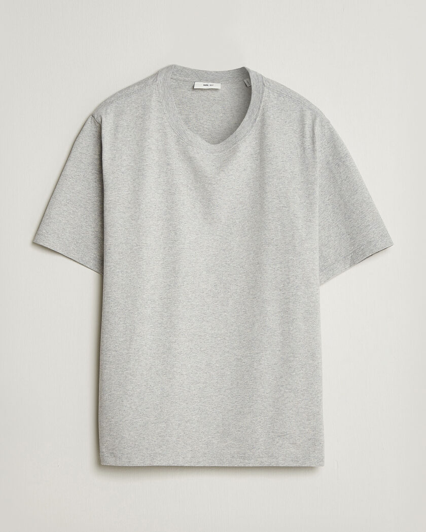 NN07 Jett Printed HQ T-Shirt Grey Melange S - Taglia: XL - Colore: Grigio