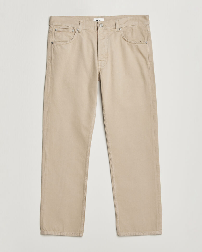 NN07 Sonny Straight Fit 5-Pocket Pants Oat – Beige