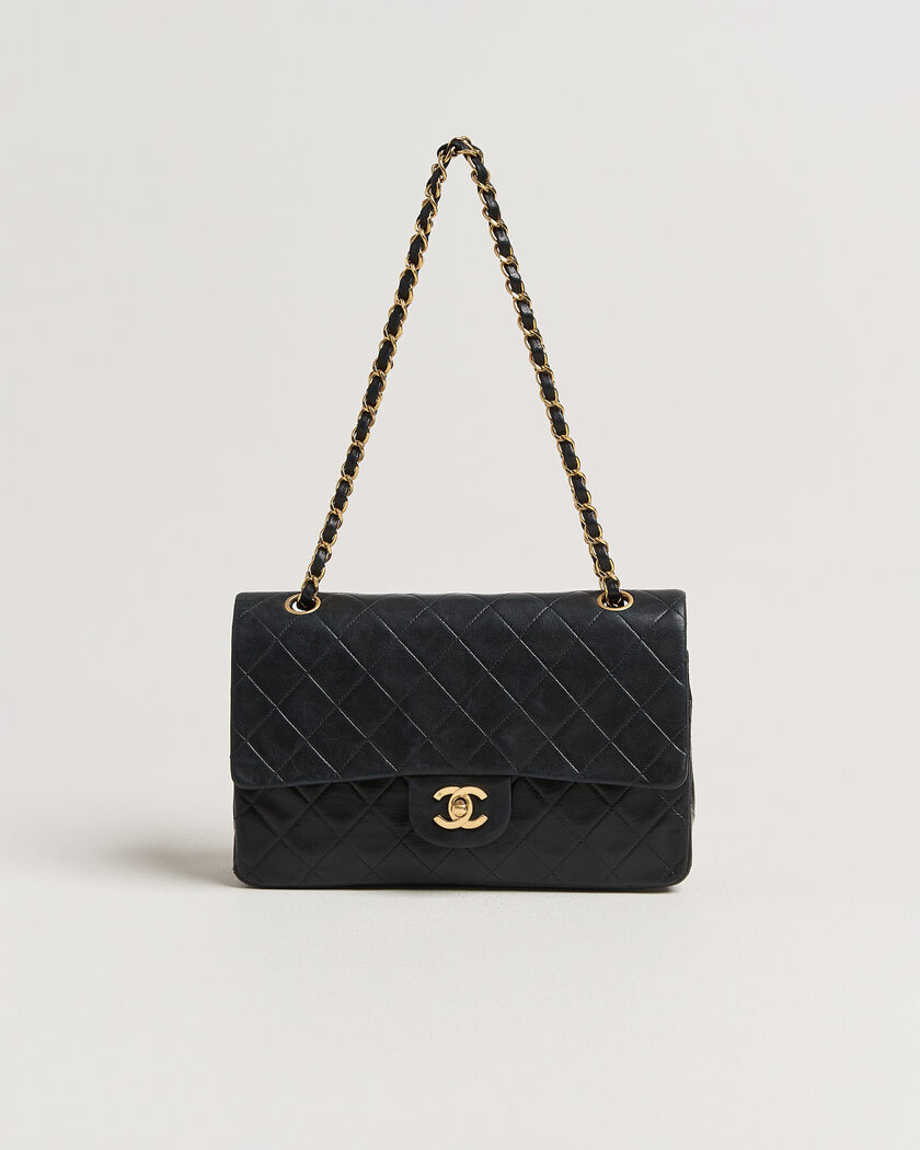 Chanel Pre-Owned Classic Medium Double Flap Bag Black – Negro