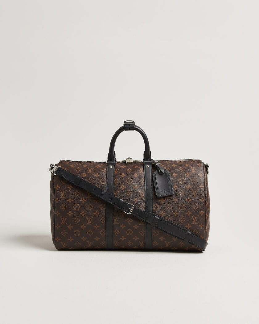 Louis Vuitton Pre-Owned Keepall 45 Bandouliére Monogram Macassar – Marrón