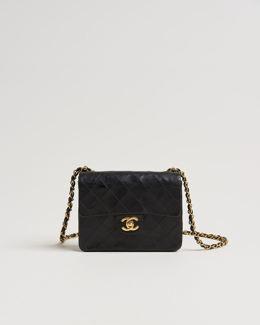 Chanel Pre-Owned Classic Mini Single Flap Square Bag Black – Negro
