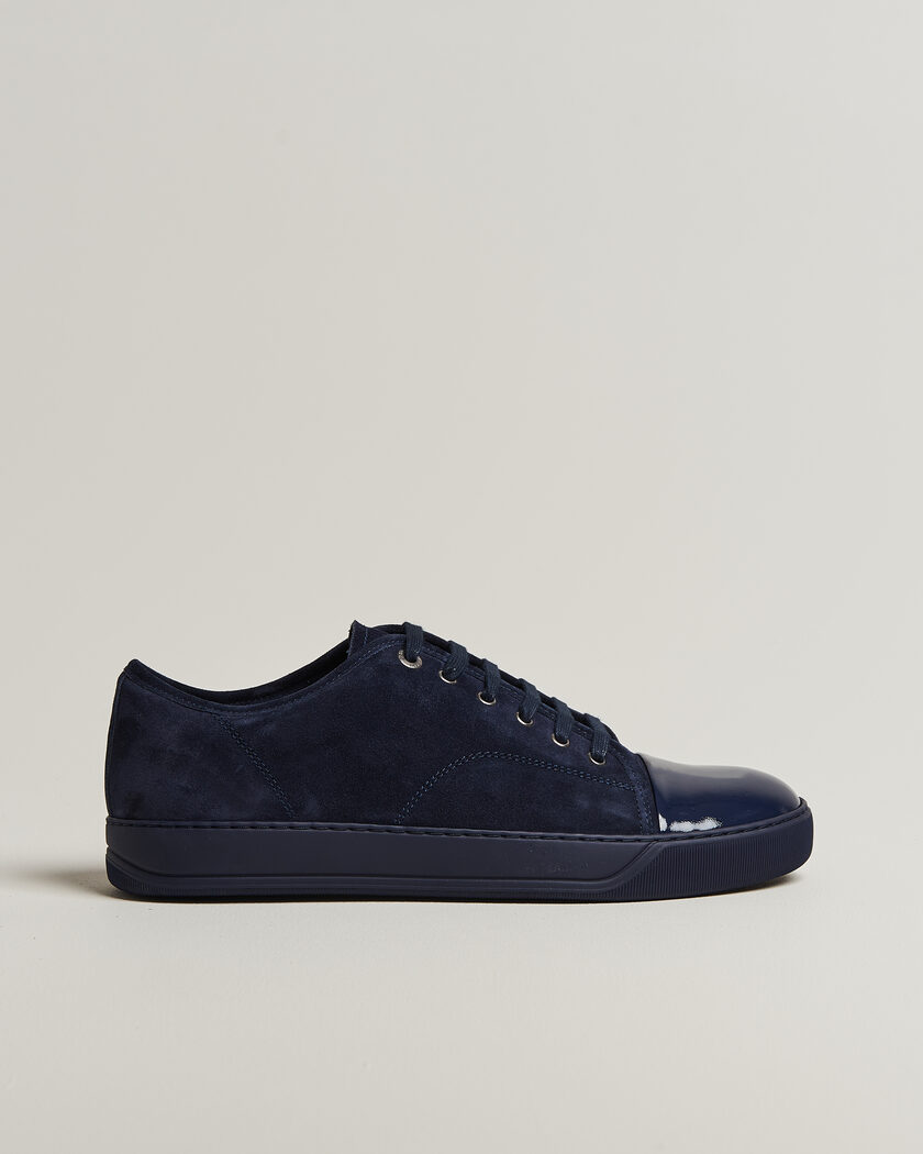 Lanvin DBB1 Patent Cap Toe Sneakers Navy/Navy – Azul