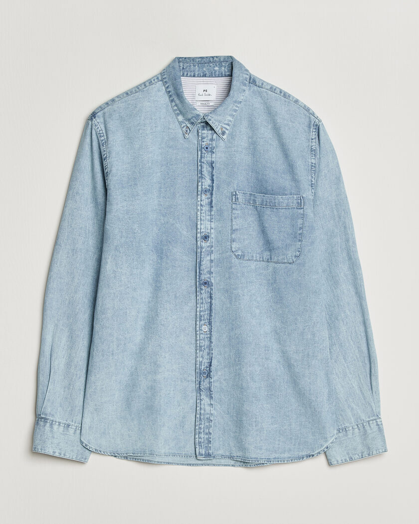 PS Paul Smith Casual Fit Denim Shirt Light Blue – Azul
