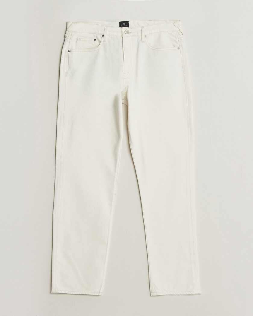 PS Paul Smith Relaxed Tapered Fit Jeans Off White – Blanco