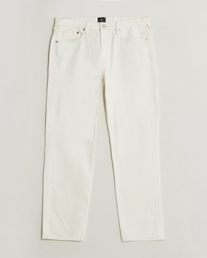 PS Paul Smith Relaxed Tapered Fit Jeans Off White – Blanco