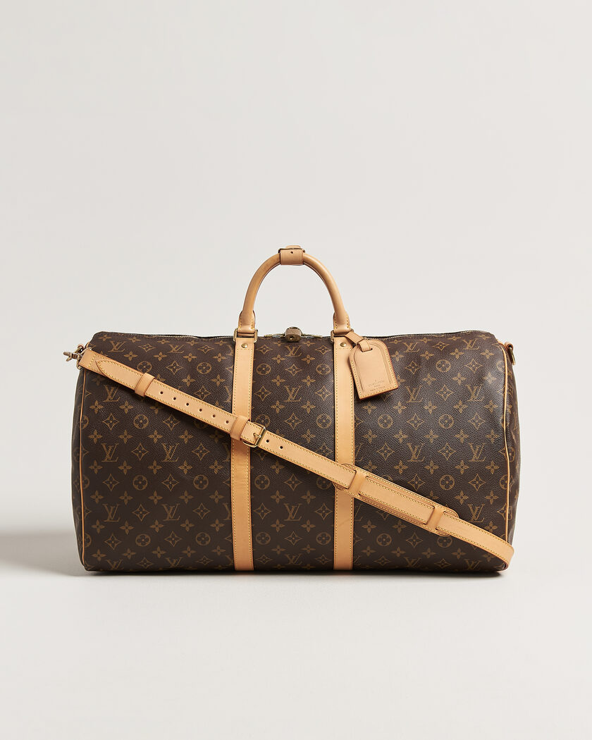 Louis Vuitton Pre-Owned Keepall 55 Bandouliére Monogram – Marrón