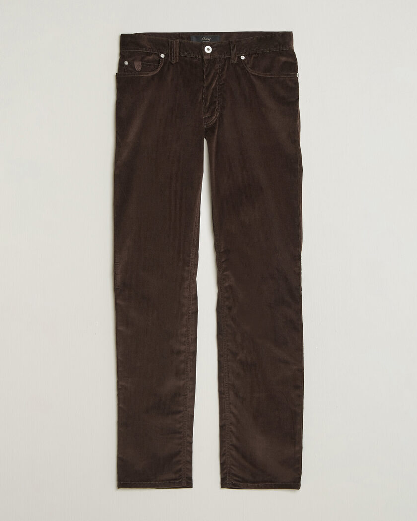 Brioni 5-Pocket Corduroy Pants Dark Brown – Marrón