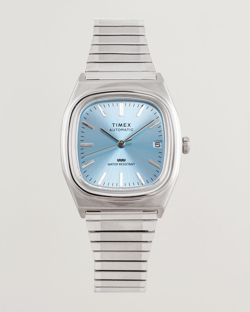 Timex 1983s Automatic Reissue 34mm Ice Blue Dial – Azul