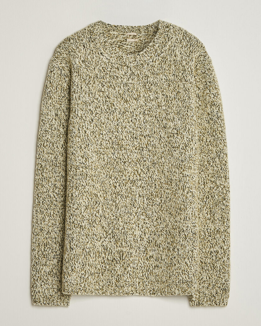 Massimo Alba Chad Mouline Sweater Olive – Verde
