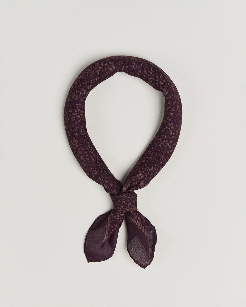 Massimo Alba Cashmere/Silk Bandana Burgundy – Rojo