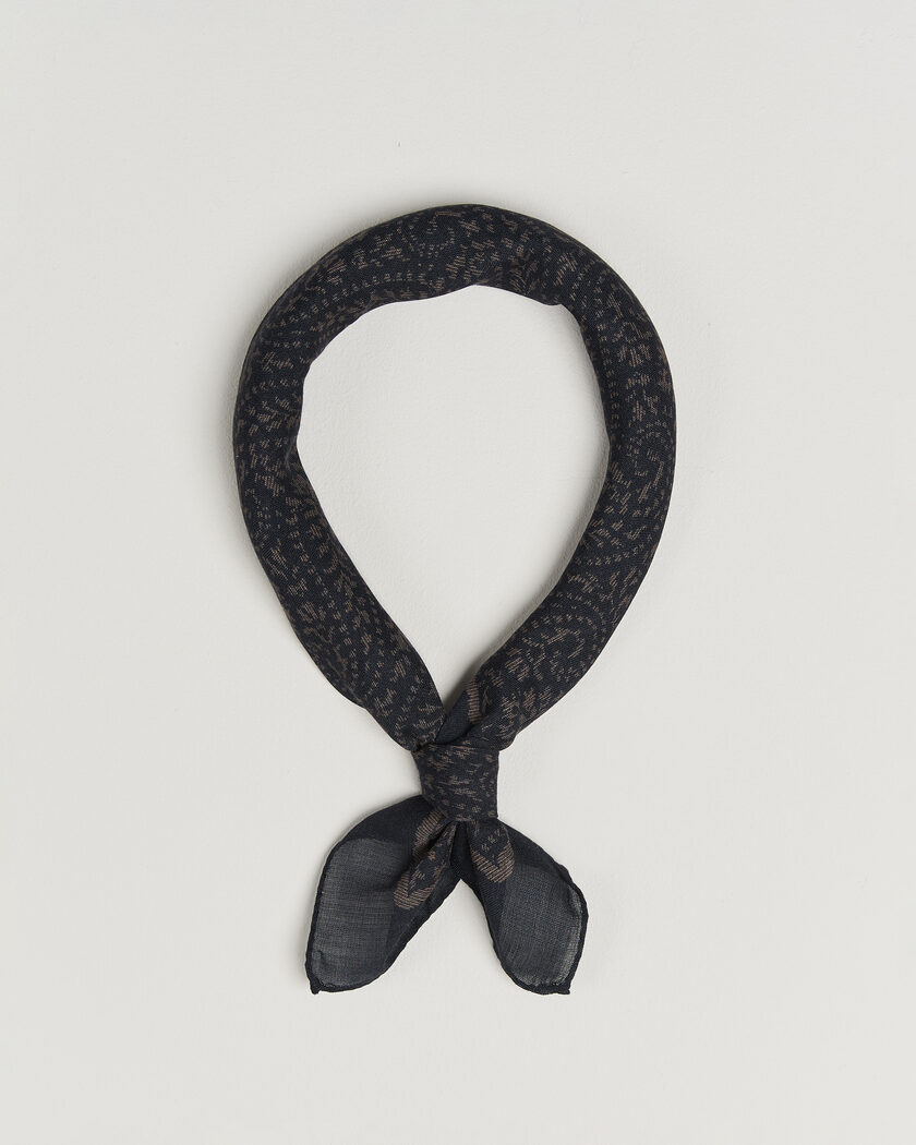 Massimo Alba Cashmere/Silk Bandana Navy – Azul