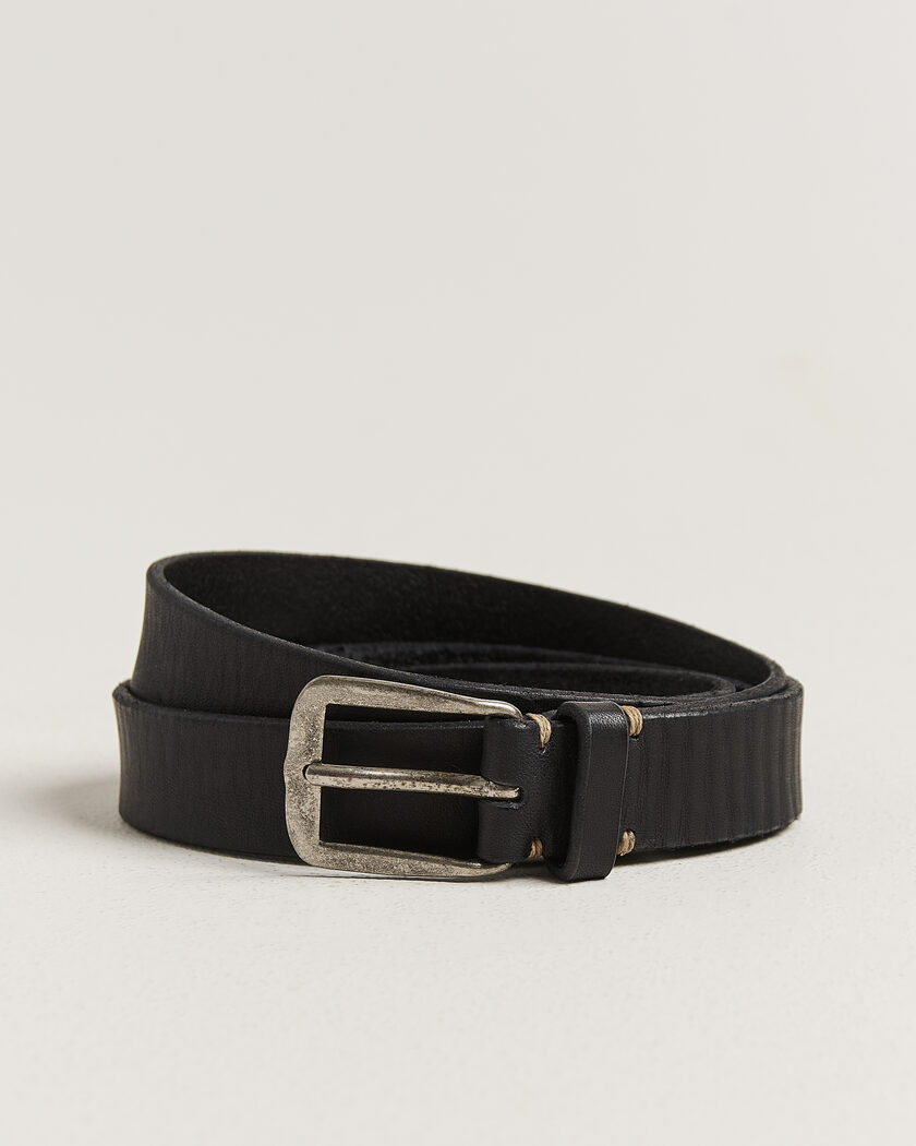 Massimo Alba Budapest Belt Black Calf – Negro