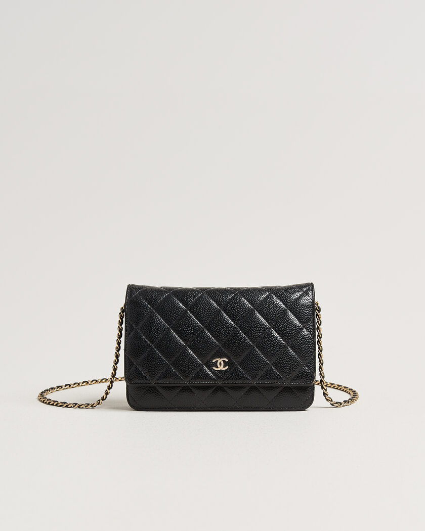 Chanel Pre-Owned Wallet On Chain Caviar Leather Black – Negro
