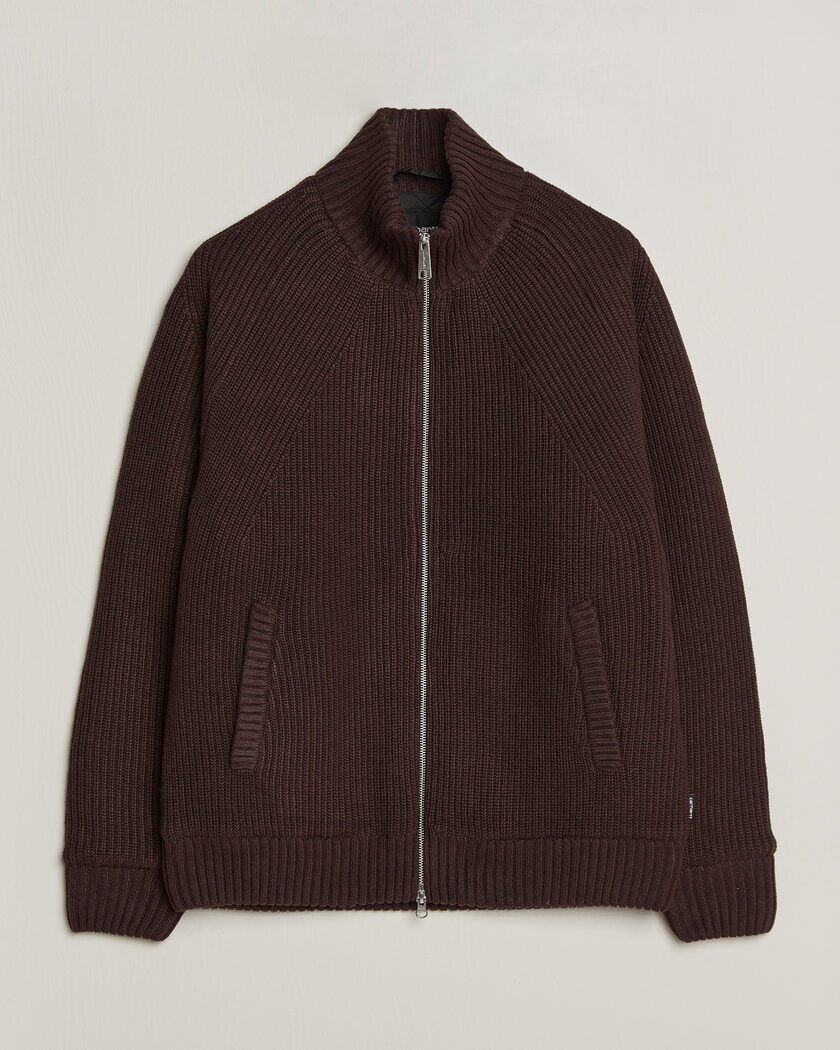 Carhartt WIP Bandley Padded Wool Mix Full Zip Palisander Brown – Marrón