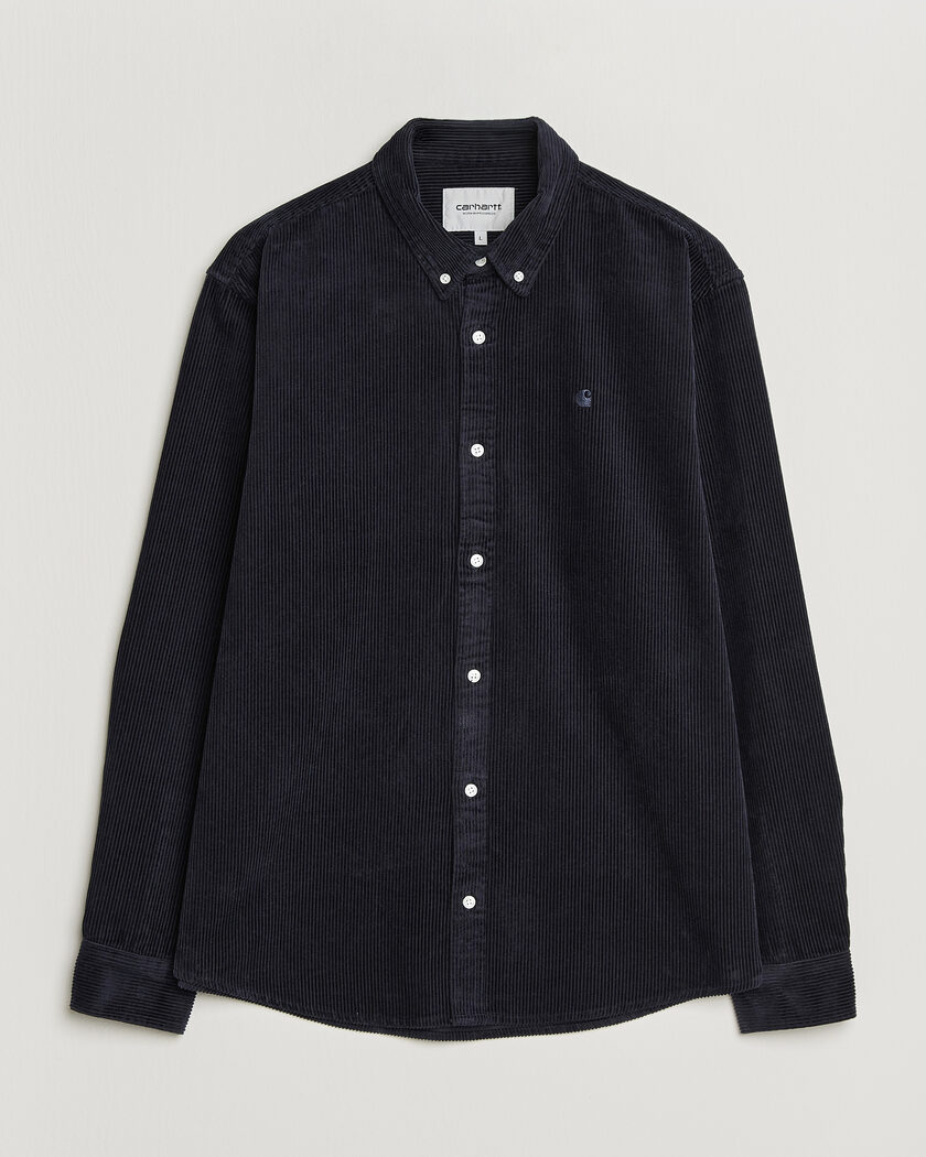 Carhartt WIP Madison Cord Shirt Dark Navy – Azul