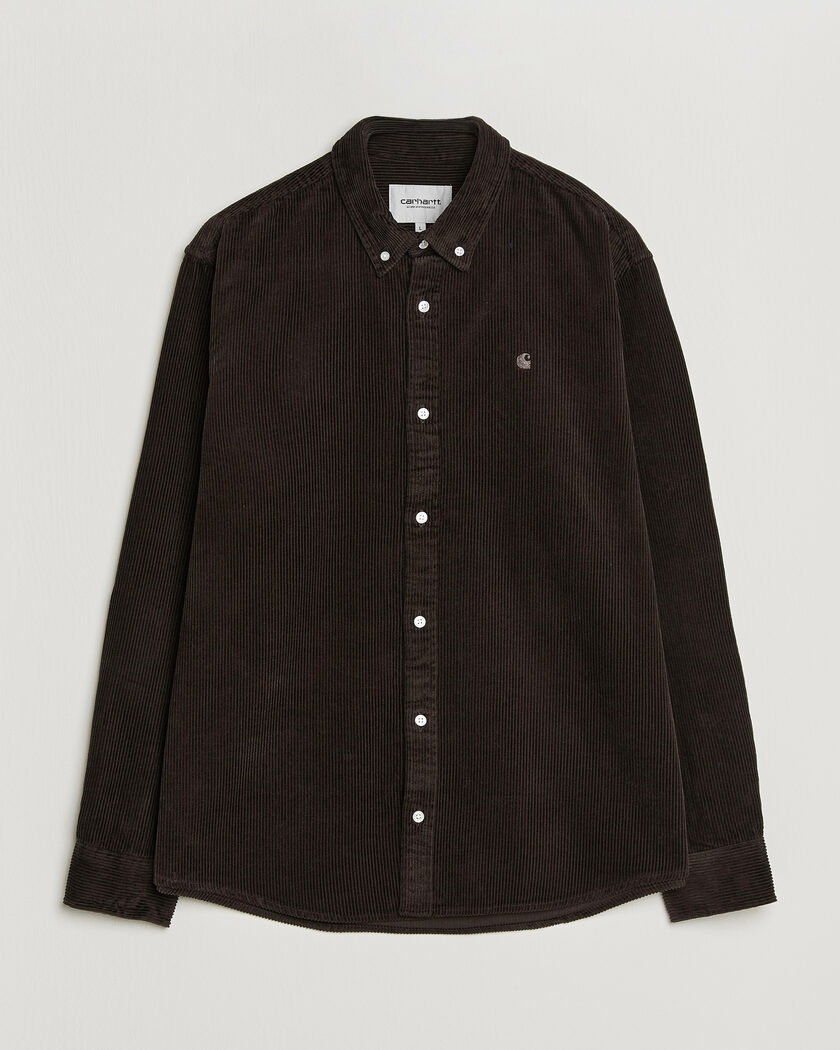 Carhartt WIP Madison Cord Shirt Tobacco – Marrón