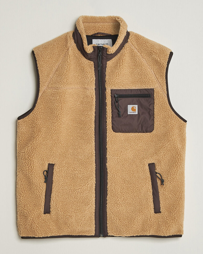 Carhartt WIP Prentis Pile Vest Tobacco – Marrón
