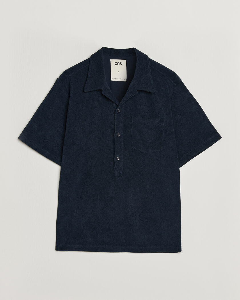 OAS Novo Regular Fit Terry Polo Dark Blue – Azul