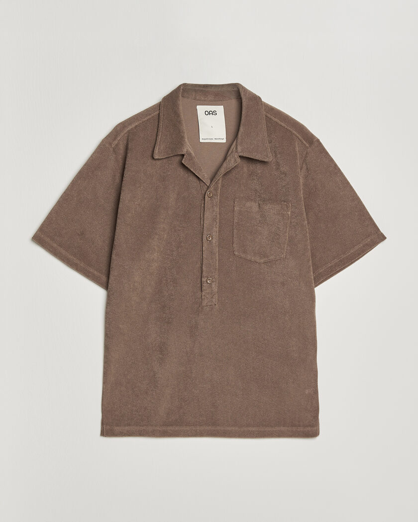 OAS Novo Regular Fit Terry Polo Brown – Marrón