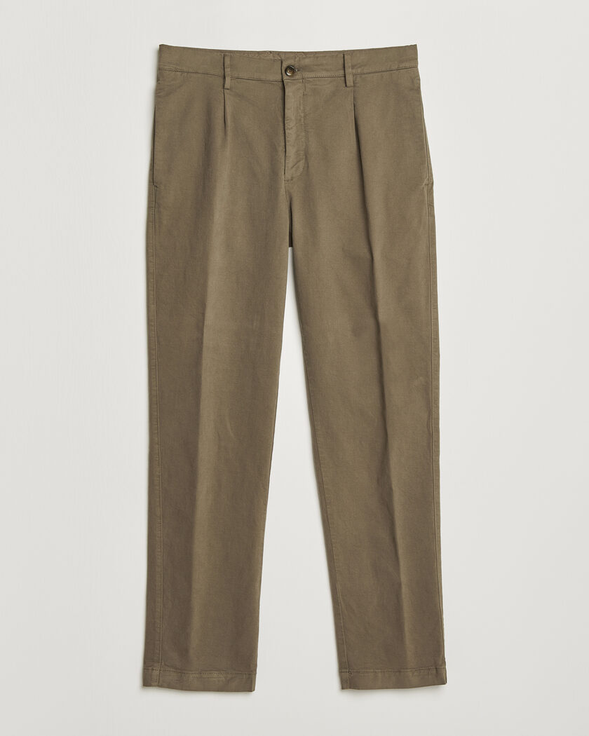 Canali Cotton/Cashmere Chinos Taupe – Marrón
