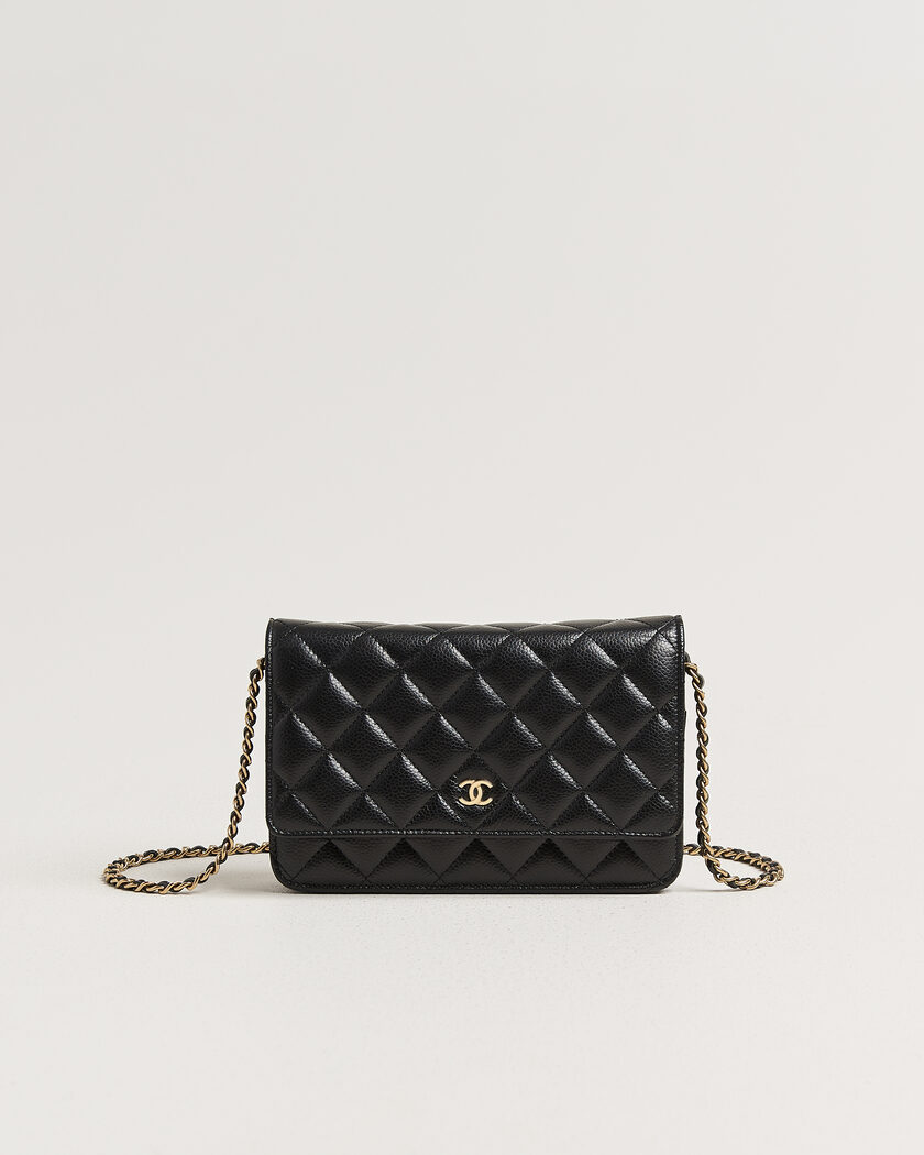 Chanel Pre-Owned Wallet On Chain Caviar Leather Black – Negro