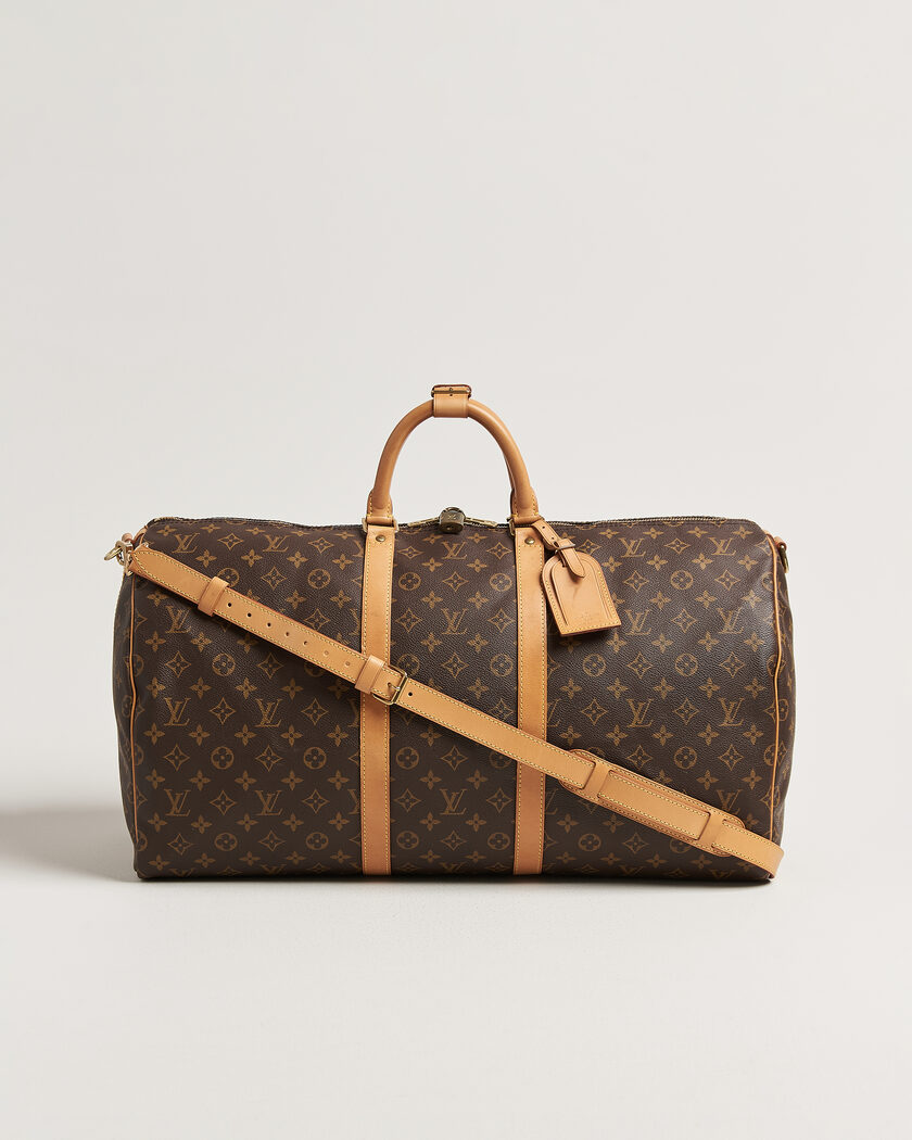 Louis Vuitton Pre-Owned Keepall 55 Bandouliére Monogram – Marrón