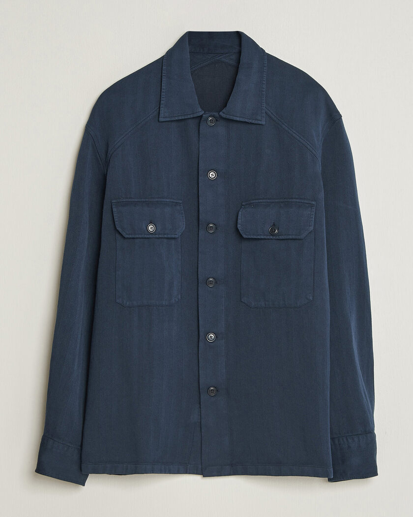 Ralph Lauren Purple Label Long Sleeve Shirt Racing Navy – Azul