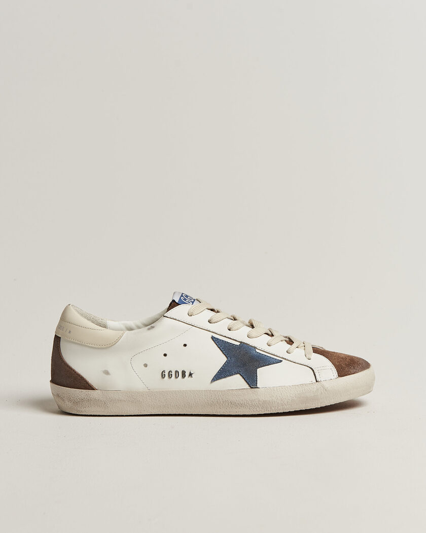 Golden Goose Super-Star Sneakers White/Denim – Blanco