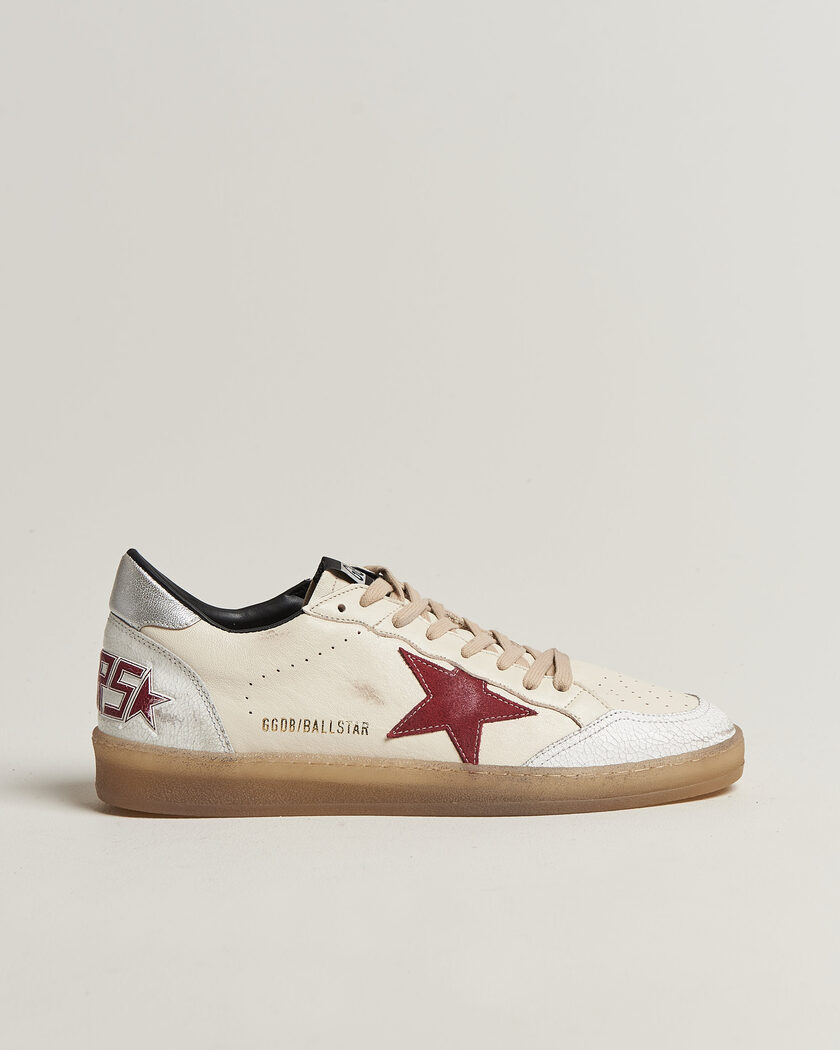 Golden Goose Ball Star Sneakers White/Red – Blanco