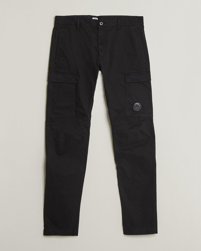 C.P. Company Stretch Satin Lens Cargo Pants Black – Negro