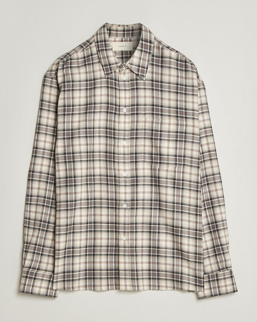 Jeanerica Byron Checked Flannel Shirt Brown – Marrón