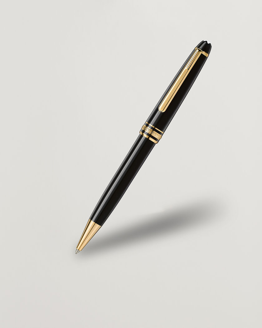 Montblanc Meisterstück Gold-Coated Midsize Ballpoint  – Negro