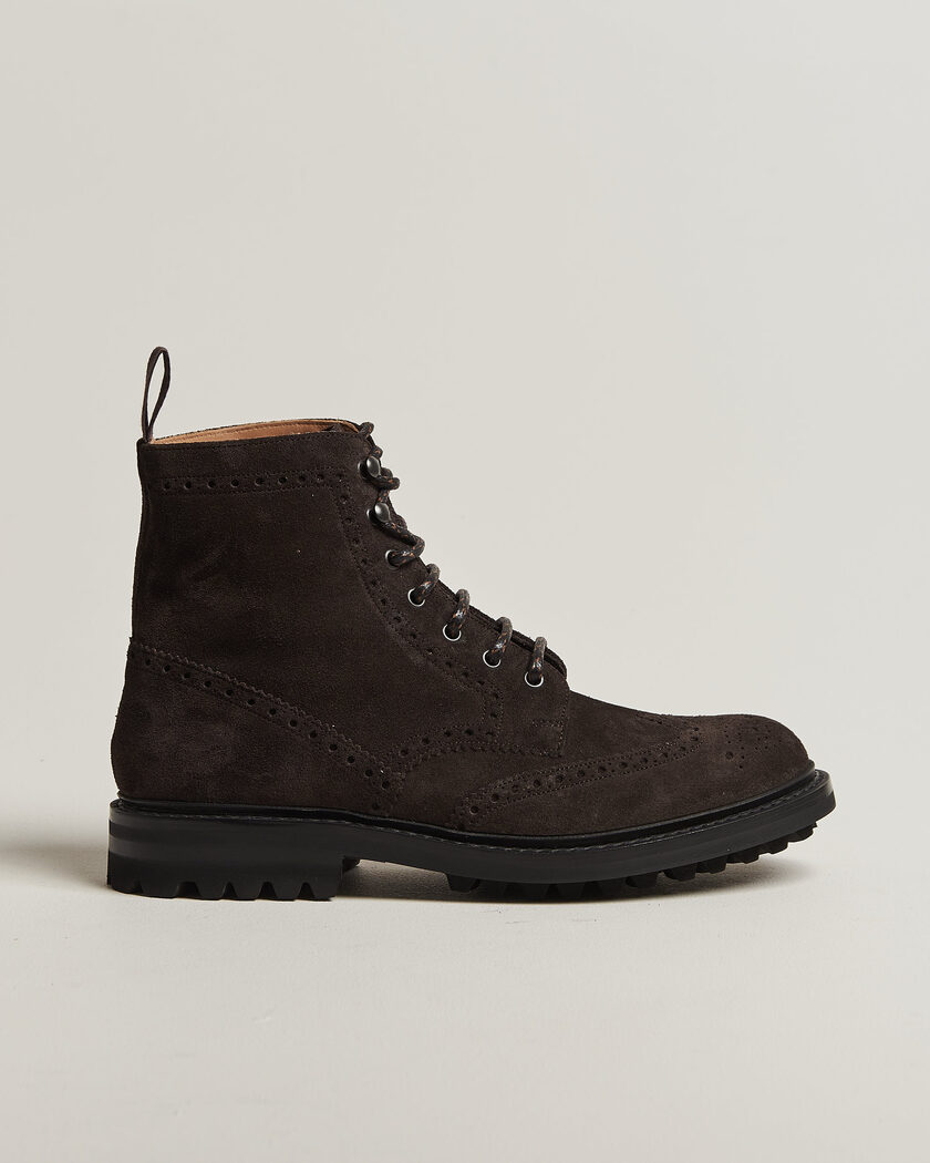Church's Mc Farlane Country Boots Ebony Suede – Marrón