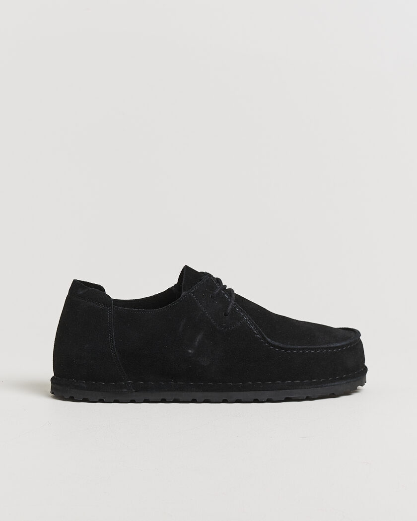 BIRKENSTOCK Utti Lace Loafer Black Suede – Negro
