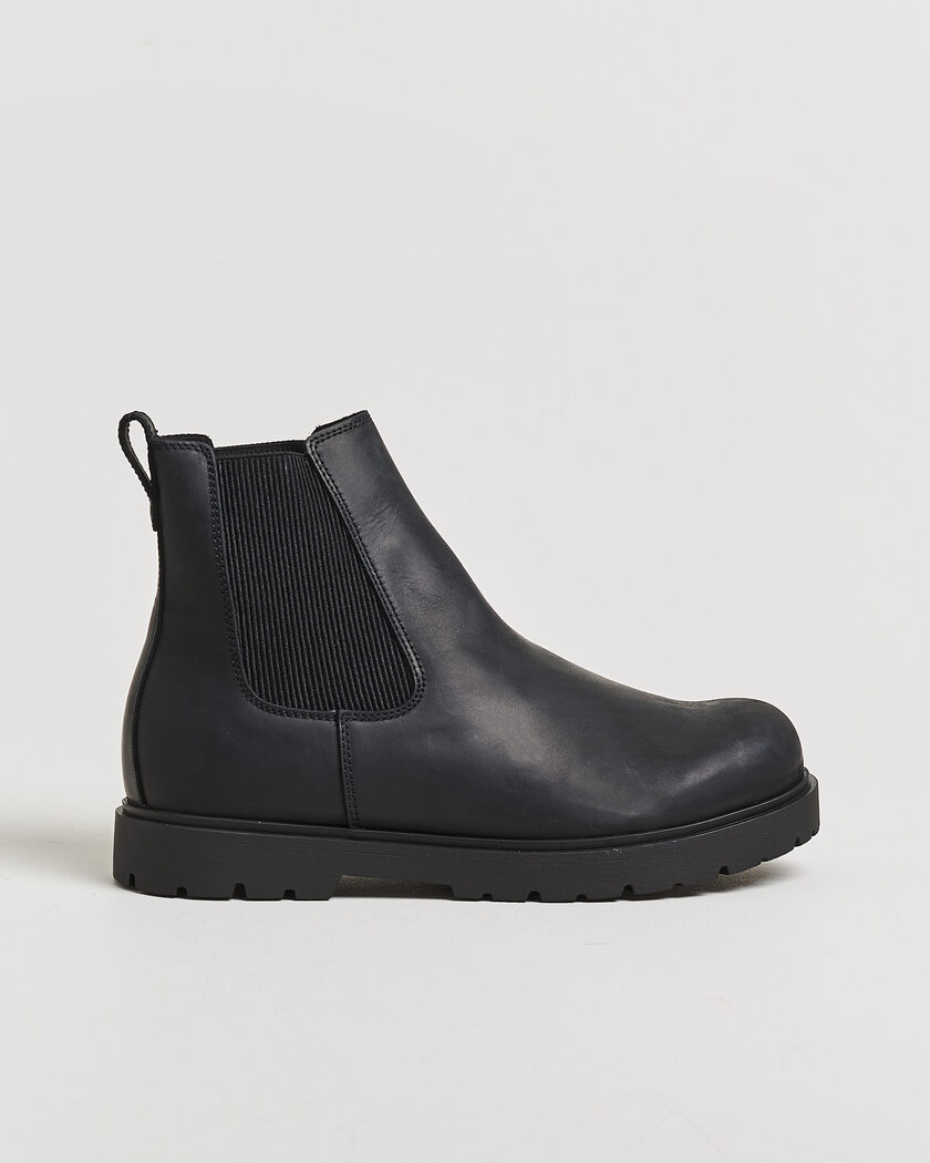 BIRKENSTOCK Highwood Oiled Leather Chelsea Boot Black – Negro