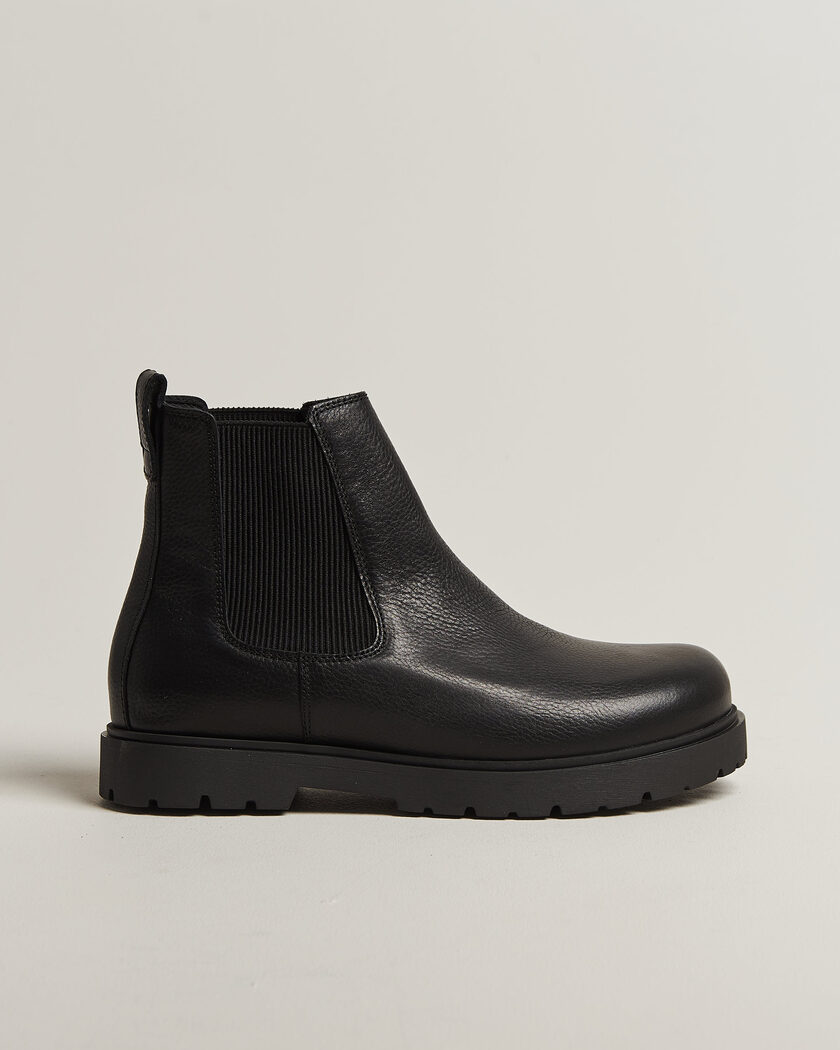 BIRKENSTOCK Highwood Leather Chelsea Boot Black – Negro