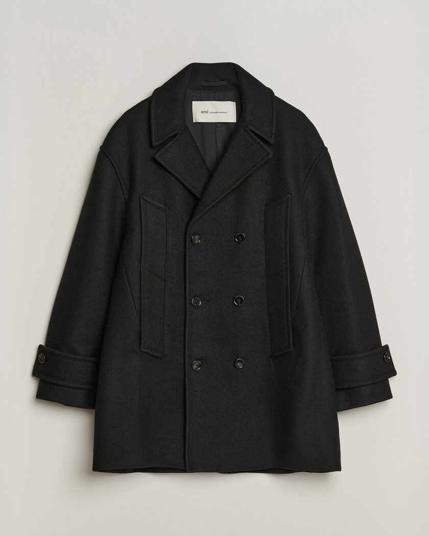 AMI Wool Peacoat Black – Multicolor
