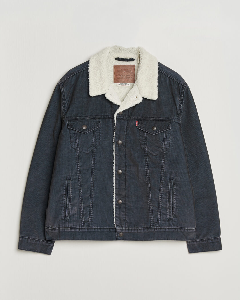 Levi's Type 3 Sherpa Trucker Worn-In Delft Steelhead – Gris