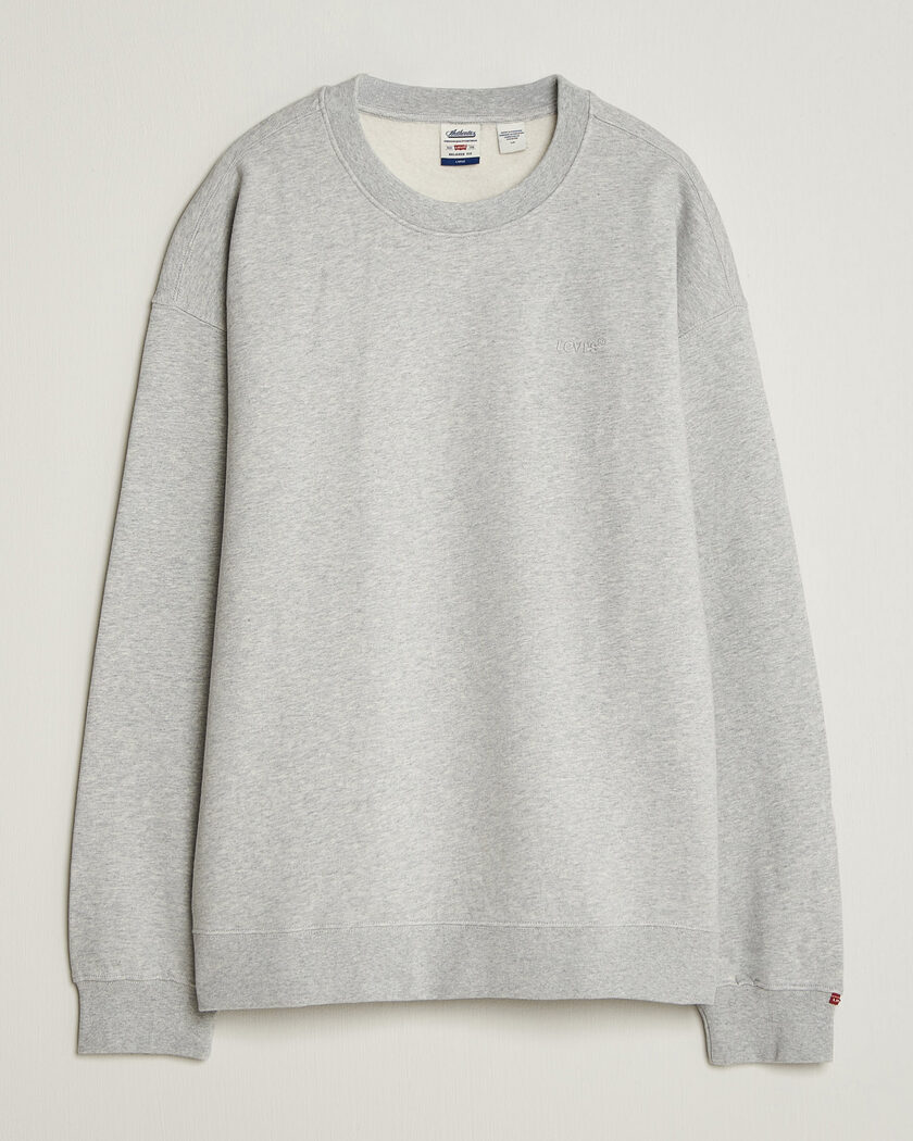 Levi's Authentic Crew Neck Sweatshirt Light Grey Heather – Gris