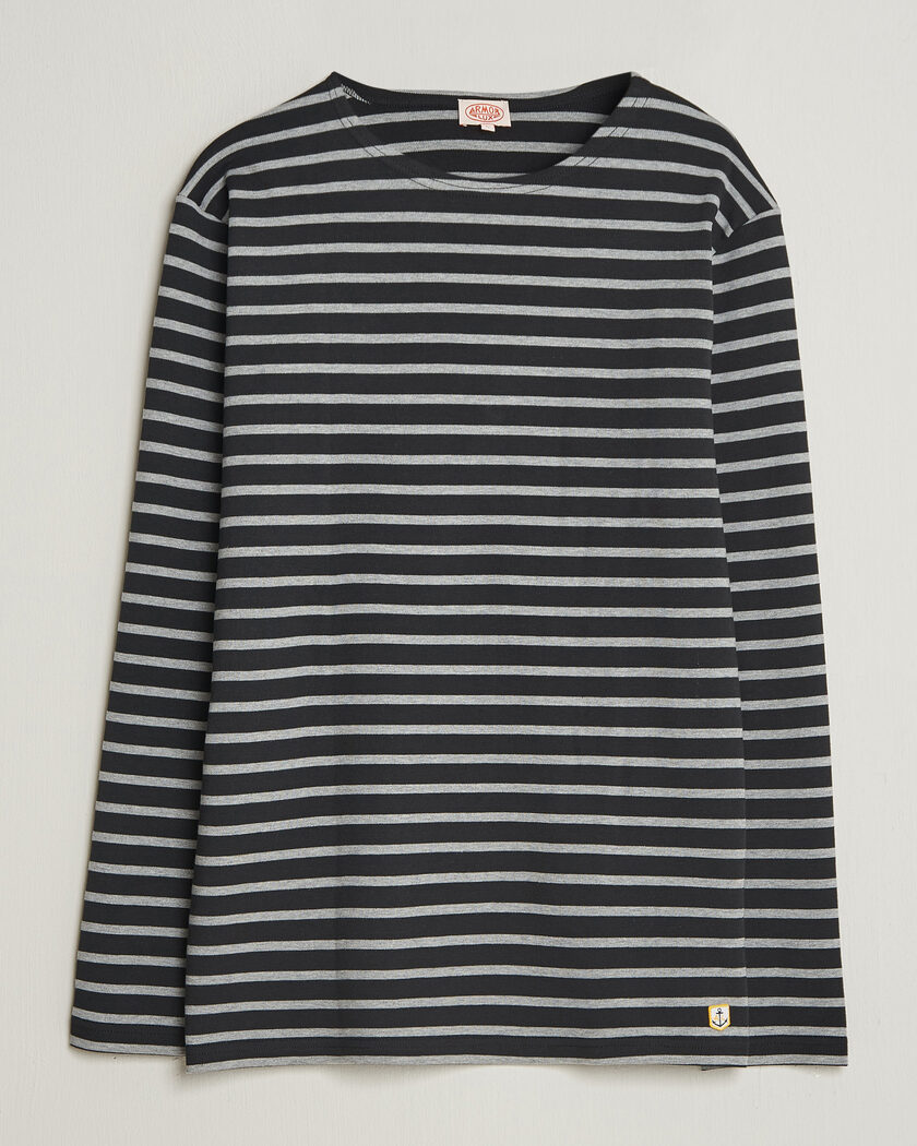Armor-lux Houat Héritage Stripe Long Sleeve T-Shirt Black/Grey – Multicolor