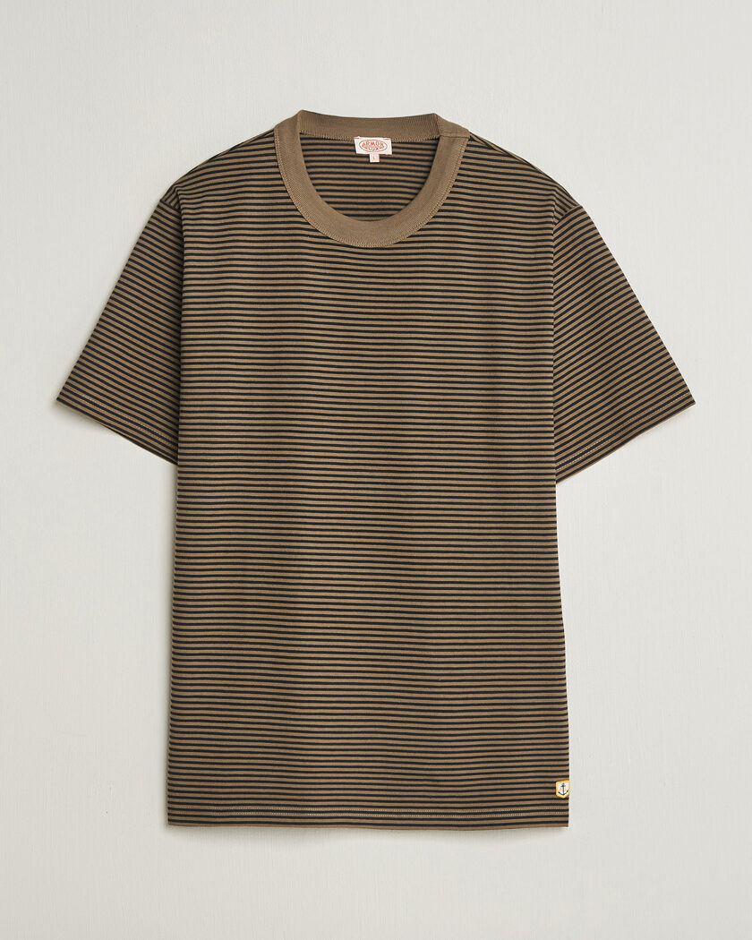Armor-lux Héritage Callac Striped T-Shirt Olive/Black – Multicolor