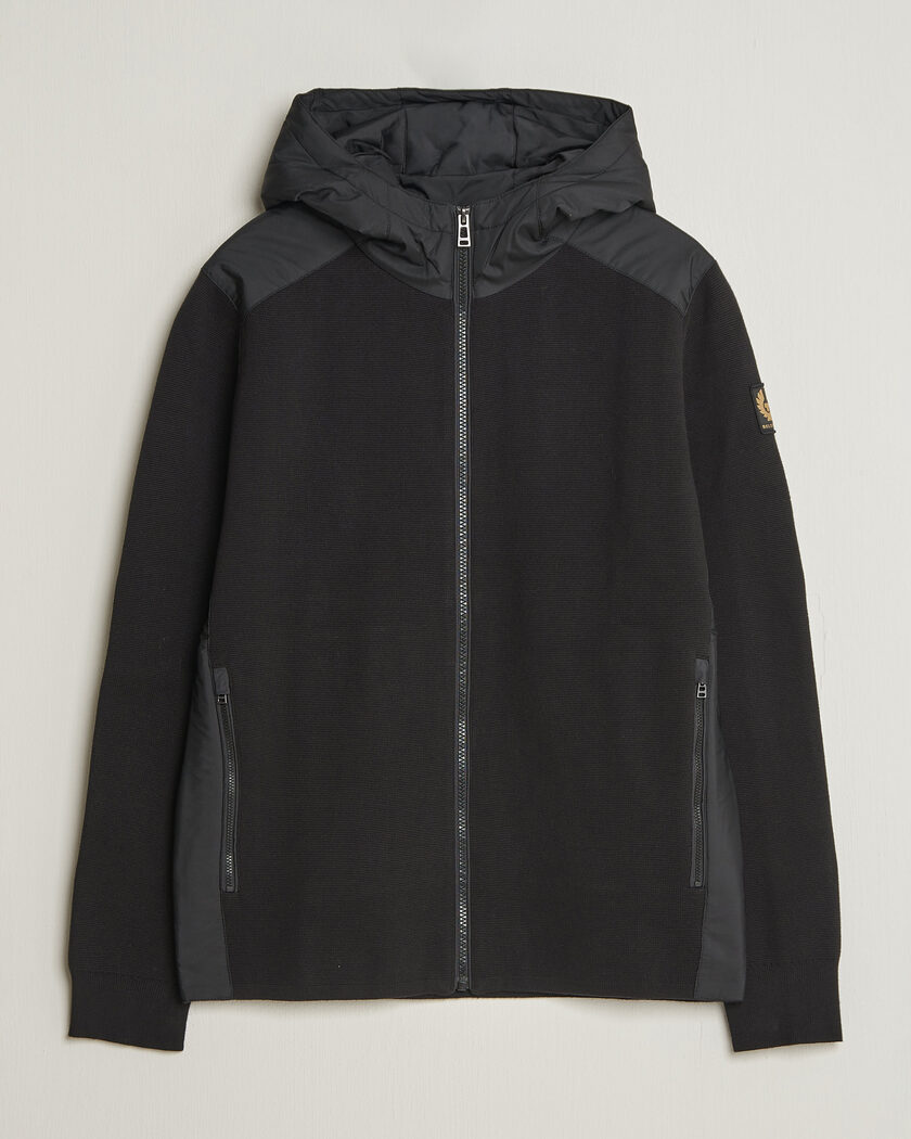Belstaff Console Hooded Hybrid Jacket Black – Negro
