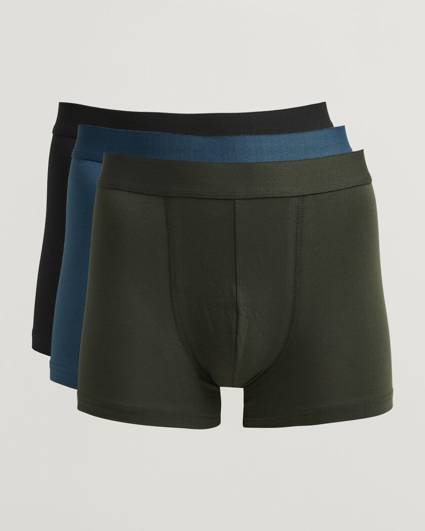 Bread & Boxers 3-Pack Boxer Brief Green/Blue/Black – Multicolor