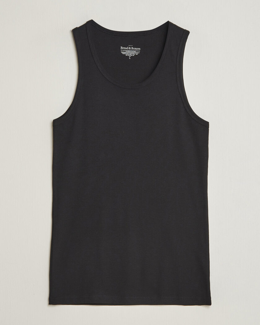 Bread & Boxers 2-Pack Ribbed Tank Black – Negro